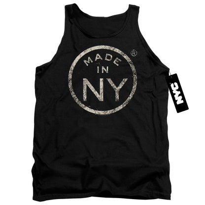 New York City Ny Made Mens Tank Top Shirt Black