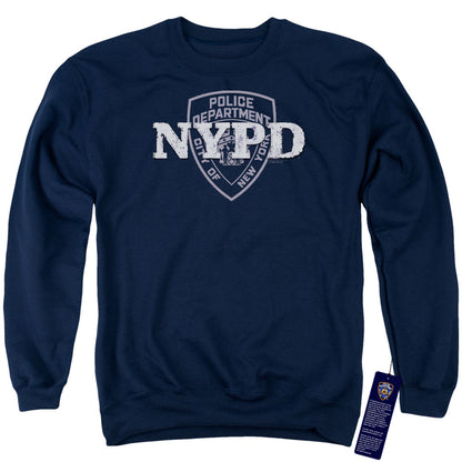 New York City Nypd Mens Crewneck Sweatshirt Navy