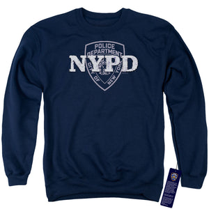 New York City Nypd Mens Crewneck Sweatshirt Navy