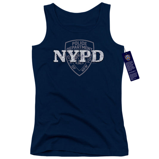 New York City Nypd Womens Tank Top Shirt Navy