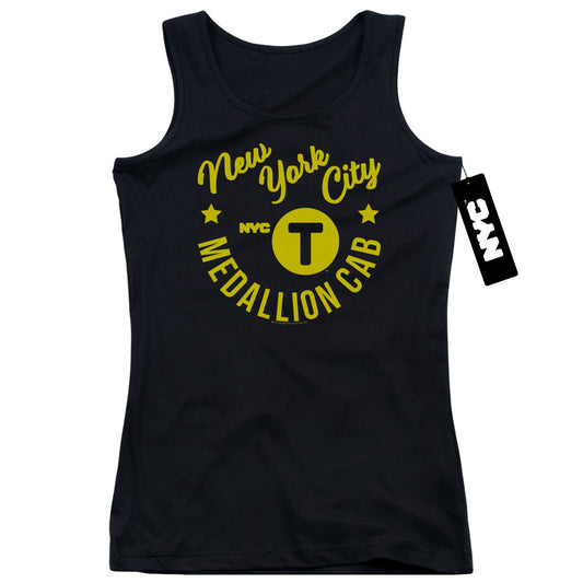 New York City Nyc Hipster Taxi Tee Womens Tank Top Shirt Black