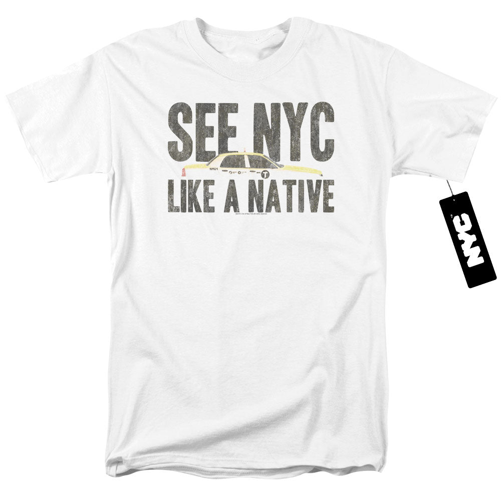 New York City Nyc Like A Native Mens T Shirt White