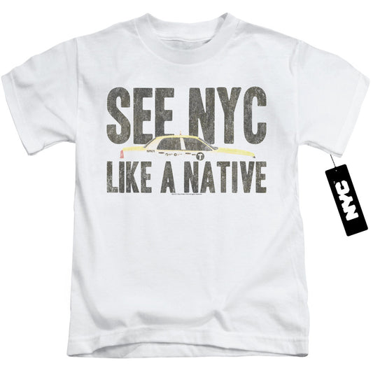 New York City Nyc Like A Native Juvenile Kids Youth T Shirt White