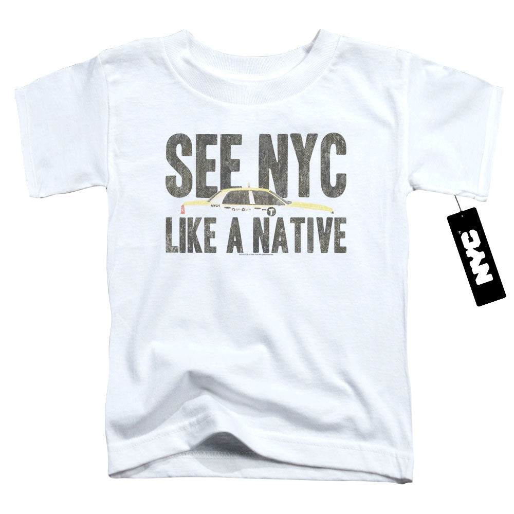 New York City Nyc Like A Native Toddler Kids Youth T Shirt White