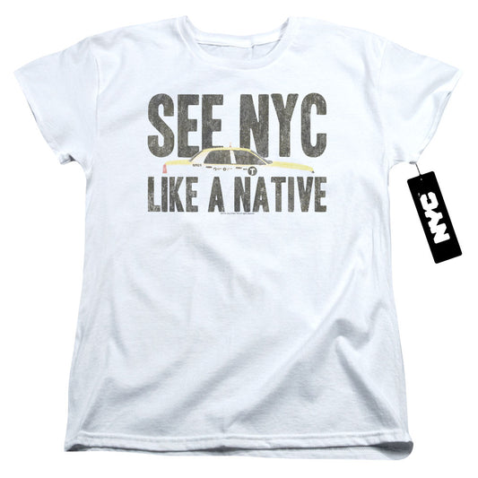 New York City Nyc Like A Native Womens T Shirt White