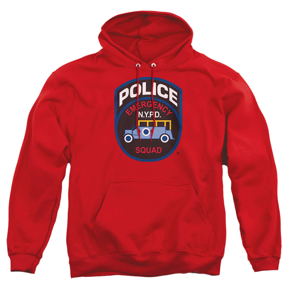 New York City Emergency Squad Mens Hoodie Red