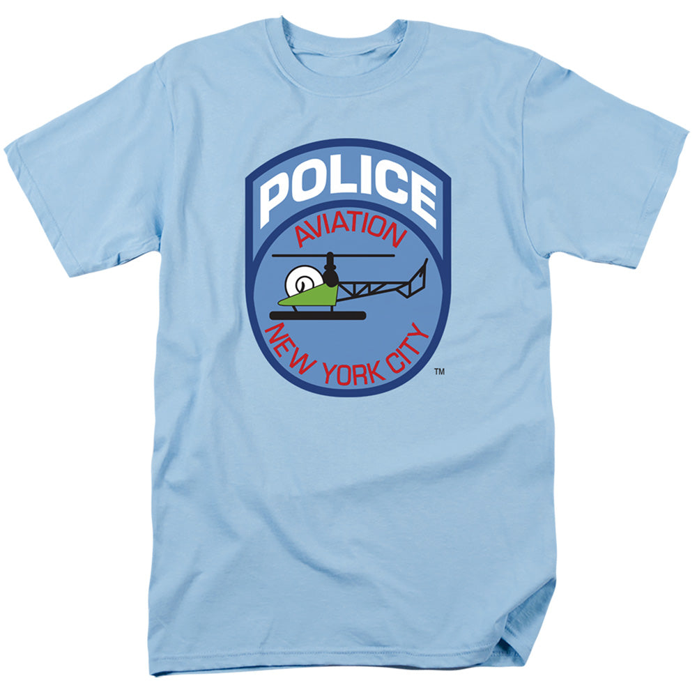 New York City Aviation Mens T Shirt Light Blue