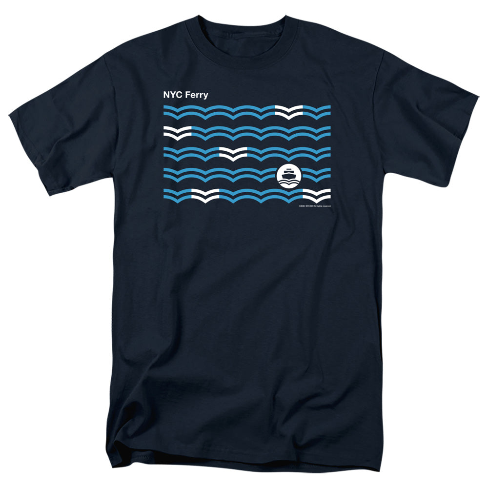 New York City Waves Mens T Shirt Navy