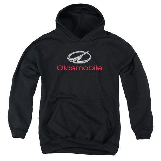 Oldsmobile Modern Logo Kids Youth Hoodie Black