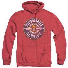 Load image into Gallery viewer, Oldsmobile Vintage Service Mens Heather Hoodie Red