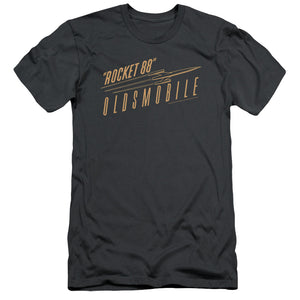 Oldsmobile Retro 88 Slim Fit Mens T Shirt Charcoal