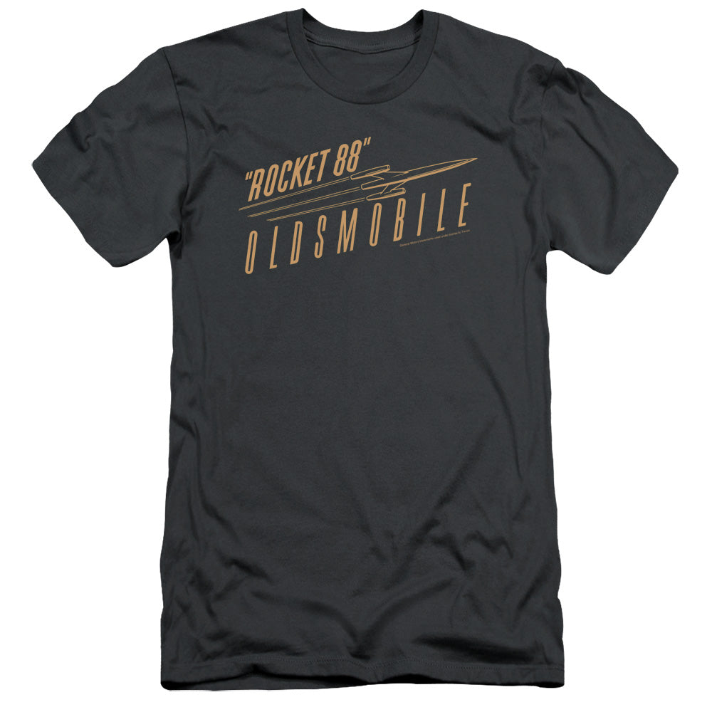 Oldsmobile Retro 88 Slim Fit Mens T Shirt Charcoal