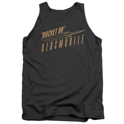 Oldsmobile Retro 88 Mens Tank Top Shirt Charcoal