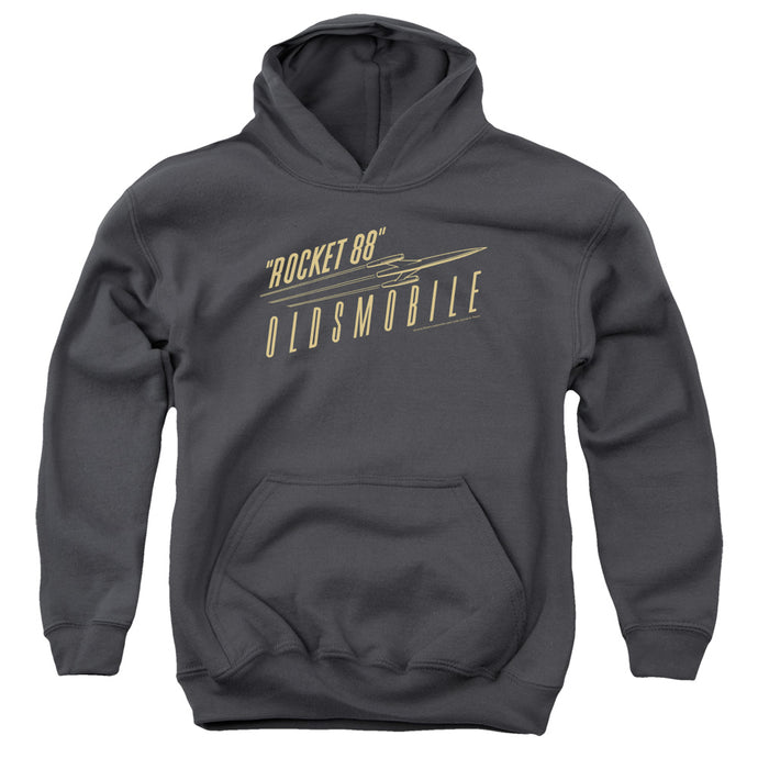 Oldsmobile Retro 88 Kids Youth Hoodie Charcoal