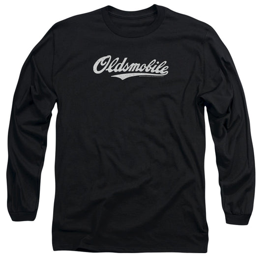 Oldsmobile Oldsmobile Cursive Logo Mens Long Sleeve Shirt Black