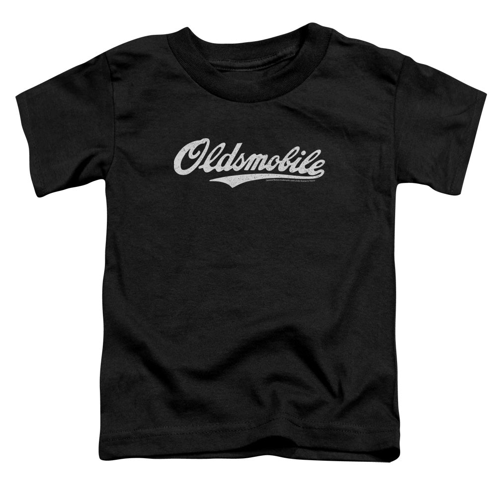 Oldsmobile Oldsmobile Cursive Logo Toddler Kids Youth T Shirt Black