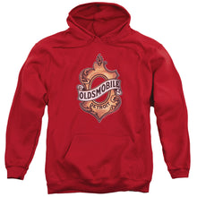 Load image into Gallery viewer, Oldsmobile Detroit Emblem Mens Hoodie Red