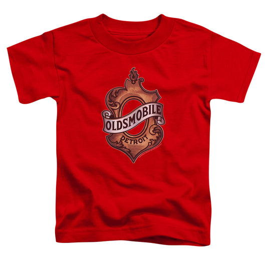 Oldsmobile Detroit Emblem Toddler Kids Youth T Shirt Red