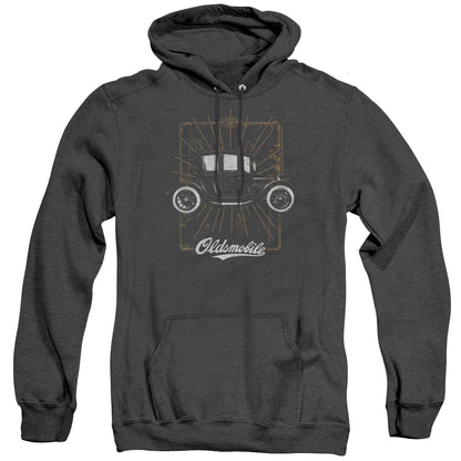 Oldsmobile 1912 Defender Mens Heather Hoodie Black