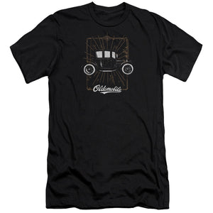 Oldsmobile 1912 Defender Slim Fit Mens T Shirt Black