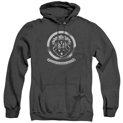 Oldsmobile 1930S Crest Emblem Mens Heather Hoodie Black