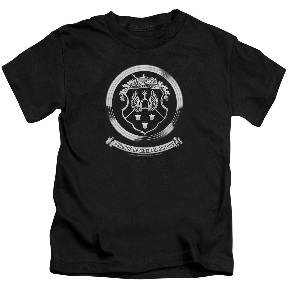 Oldsmobile 1930s Crest Emblem Juvenile Kids Youth T Shirt Black