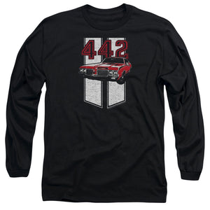 Oldsmobile 442 Mens Long Sleeve Shirt Black