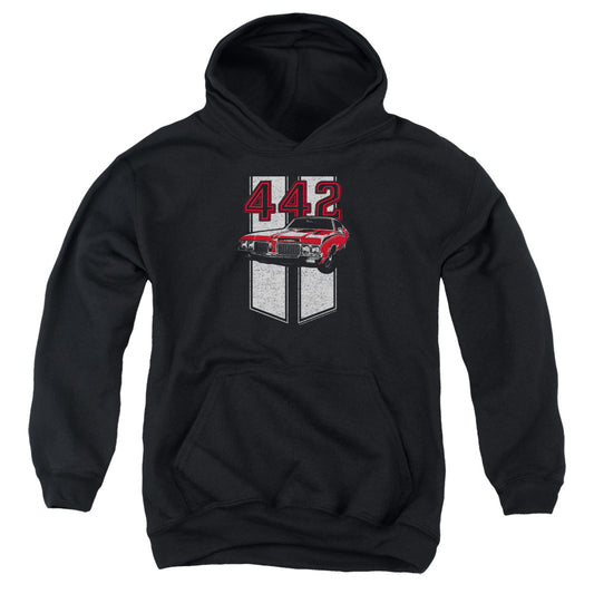 Oldsmobile 442 Kids Youth Hoodie Black