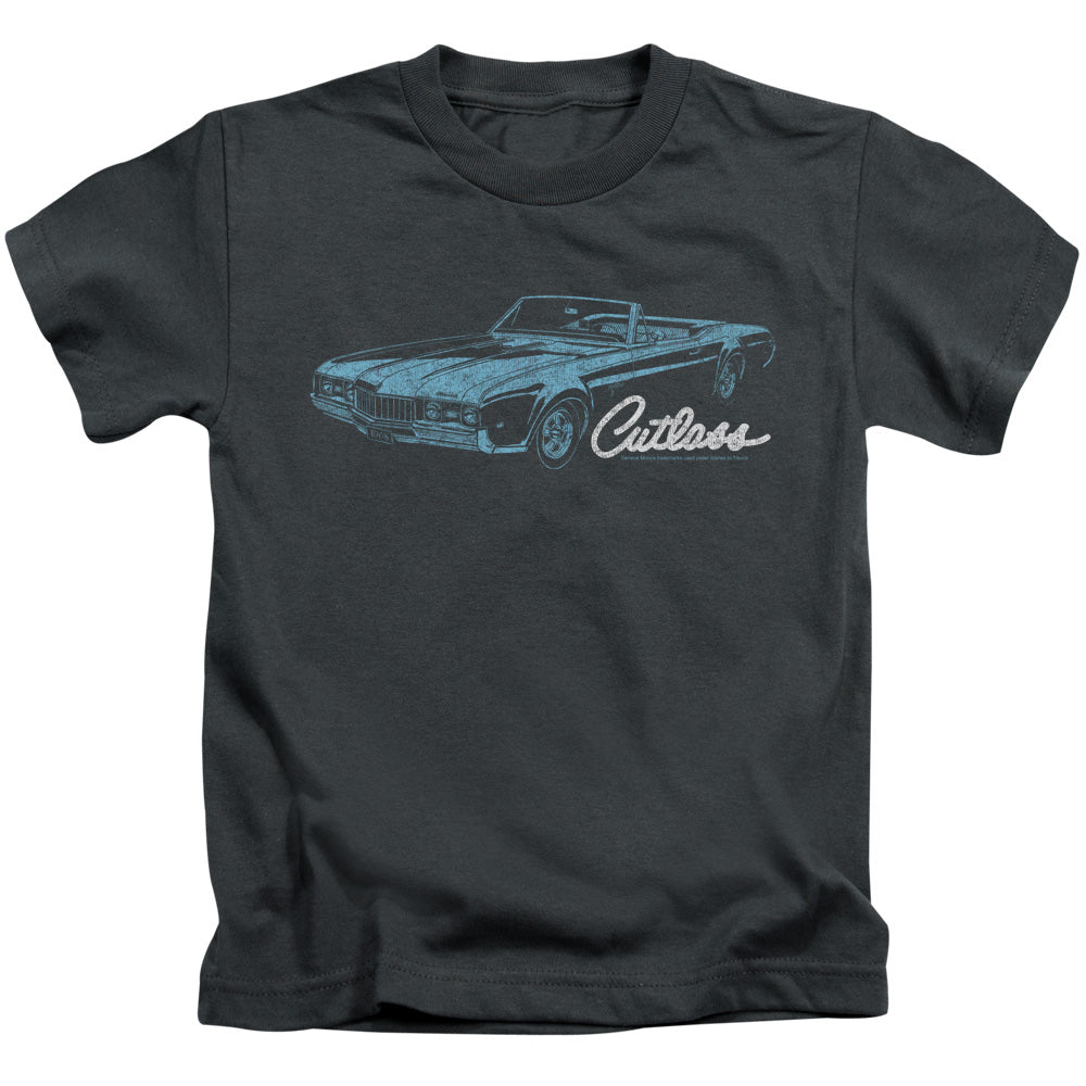 Oldsmobile 68 Cutlass Juvenile Kids Youth T Shirt Charcoal