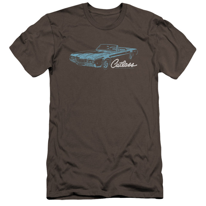 Oldsmobile 68 Cutlass Premium Bella Canvas Slim Fit Mens T Shirt Charcoal