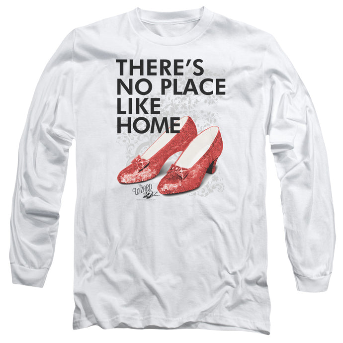Wizard Of Oz No Place Like Home Mens Long Sleeve Shirt White