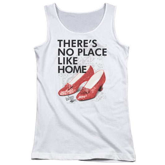 Wizard Of Oz No Place Like Home Womens Tank Top Shirt White