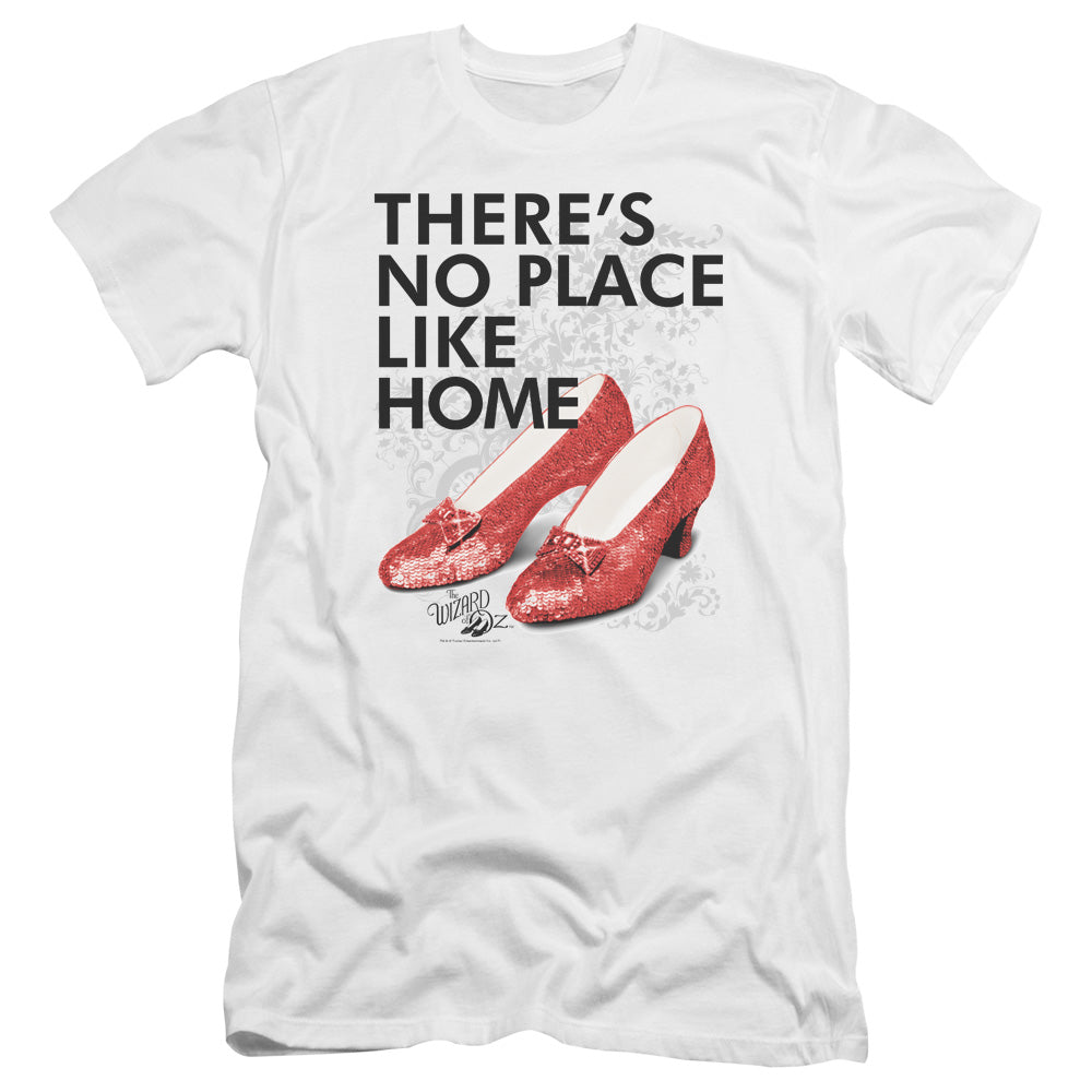 Wizard Of Oz No Place Like Home Premium Bella Canvas Slim Fit Mens T Shirt White