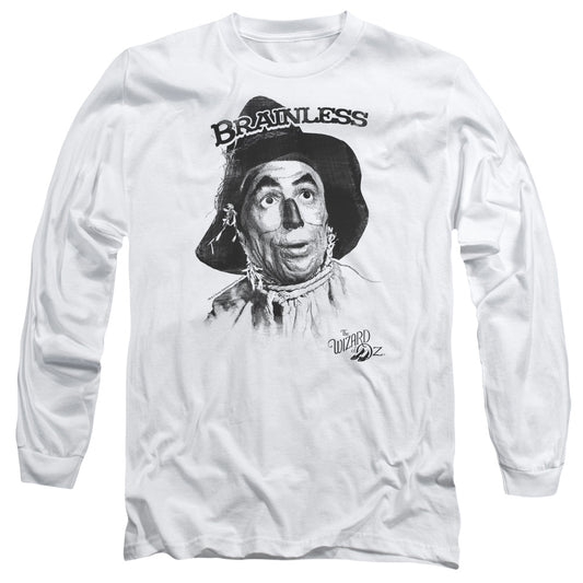 Wizard Of Oz Brainless Mens Long Sleeve Shirt White