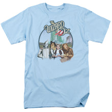 Load image into Gallery viewer, Wizard Of Oz Were Off To See Wizard Mens T Shirt Light Blue