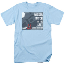Load image into Gallery viewer, Wizard Of Oz Shoes To Die For Mens T Shirt Light Blue