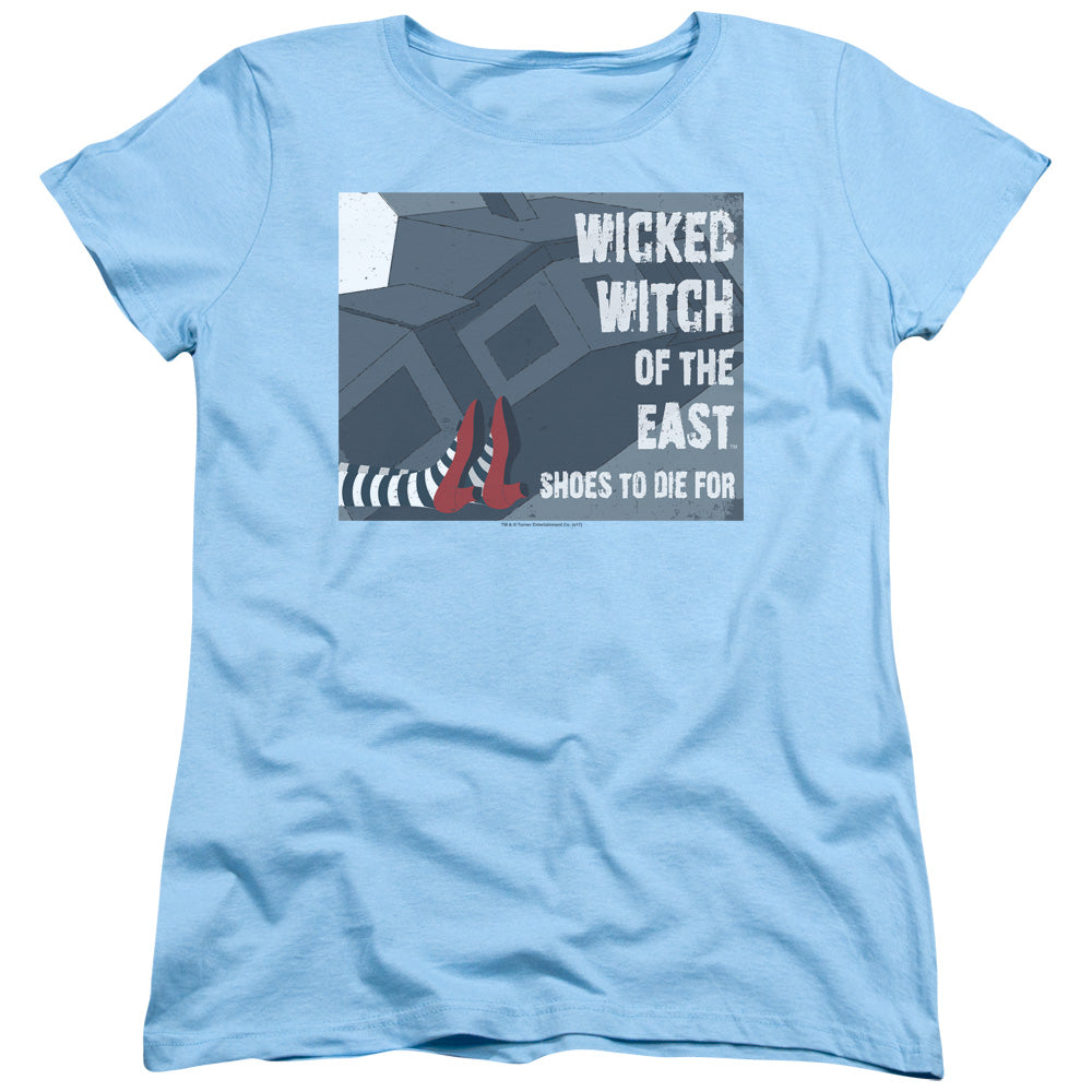 Wizard Of Oz Shoes To Die For Womens T Shirt Light Blue