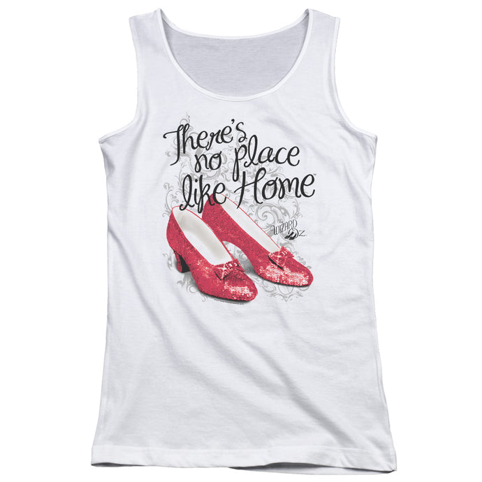 Wizard Of Oz Ruby Slippers Womens Tank Top Shirt White