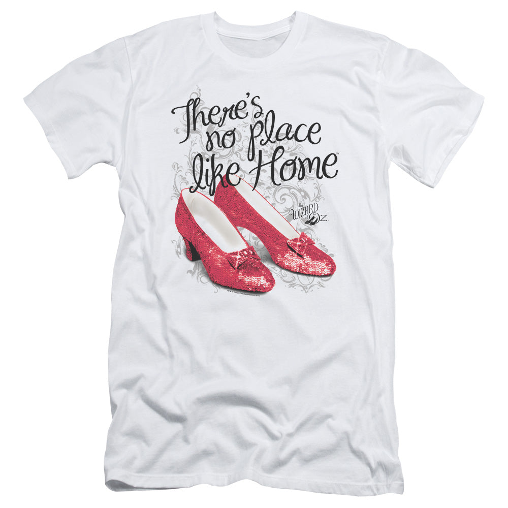 Wizard Of Oz Ruby Slippers Slim Fit Mens T Shirt White