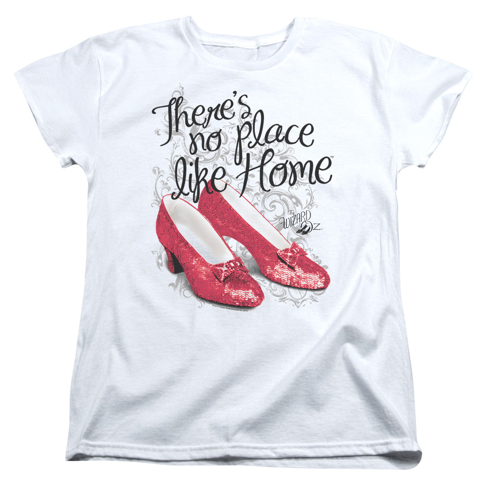 Wizard Of Oz Ruby Slippers Womens T Shirt White