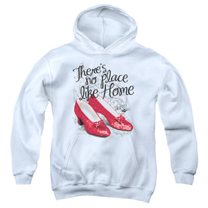 Wizard Of Oz Ruby Slippers Kids Youth Hoodie White