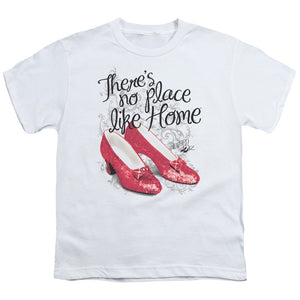 Wizard Of Oz Ruby Slippers Kids Youth T Shirt White