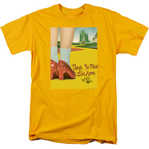 Wizard Of Oz The Way Home Mens T Shirt Gold