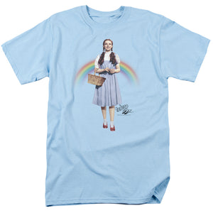 Wizard Of Oz Over The Rainbow Mens T Shirt Light Blue