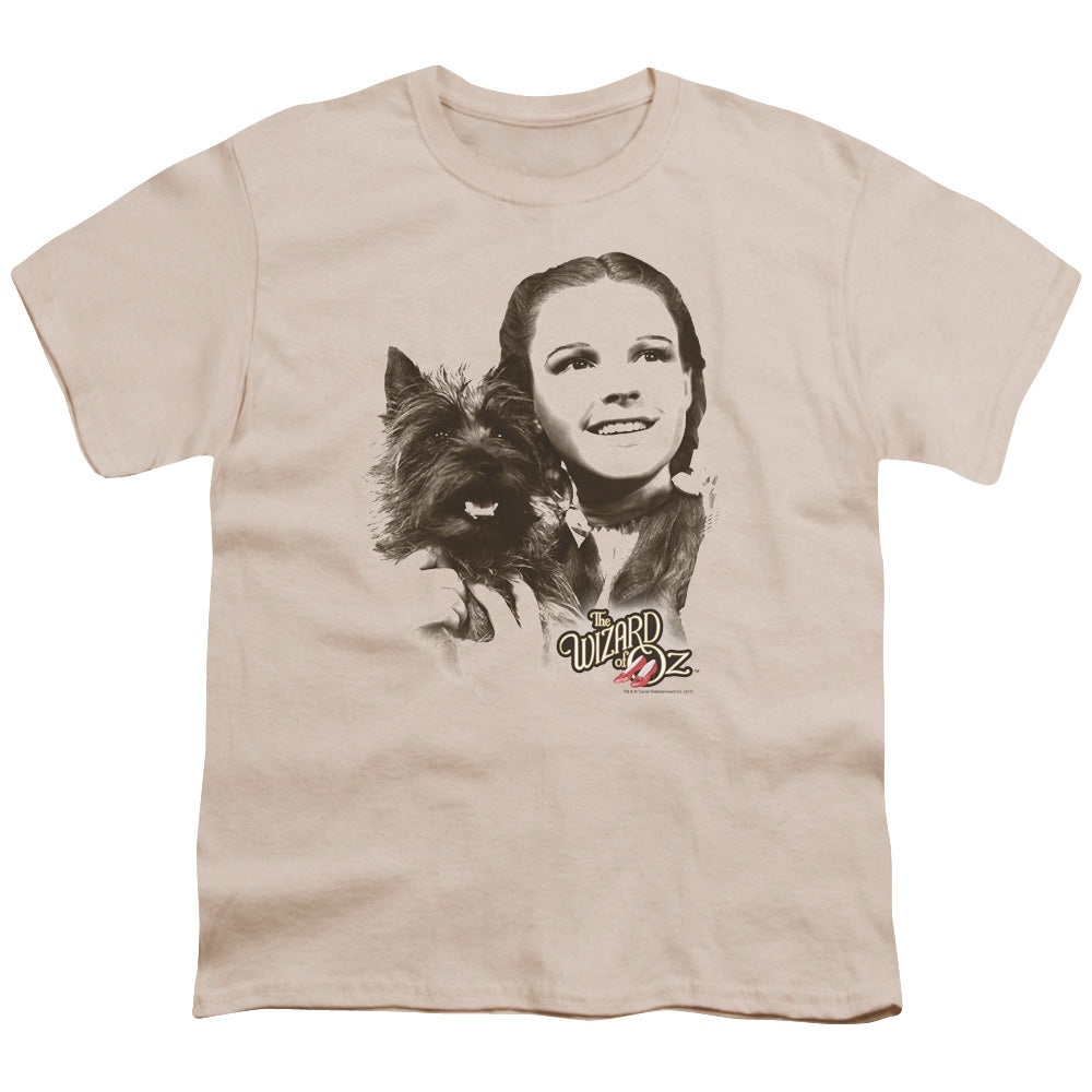 Wizard Of Oz Dorothy & Toto Kids Youth T Shirt Cream