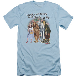 Wizard Of Oz Oh My Slim Fit Mens T Shirt Light Blue