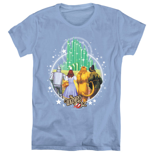 Wizard Of Oz Emerald City Womens T Shirt Carolina Blue