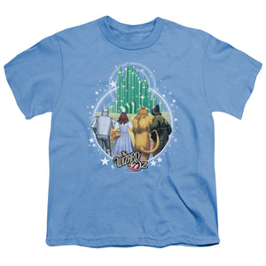 Wizard Of Oz Emerald City Kids Youth T Shirt Carolina Blue