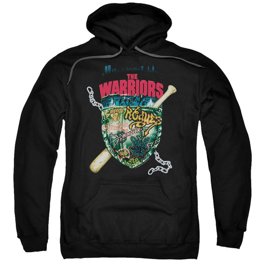 The Warriors Shield Mens Hoodie Black