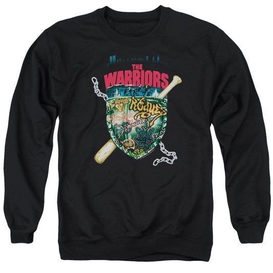 The Warriors Shield Mens Crewneck Sweatshirt Black